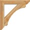 Ekena Millwork Legacy Slat Rough Sawn Bracket w/ Offset Brace, Western Red Cedar, 6"W x 30"D x 30"H BKT0604X30X30LEC06RWR - alternate 2